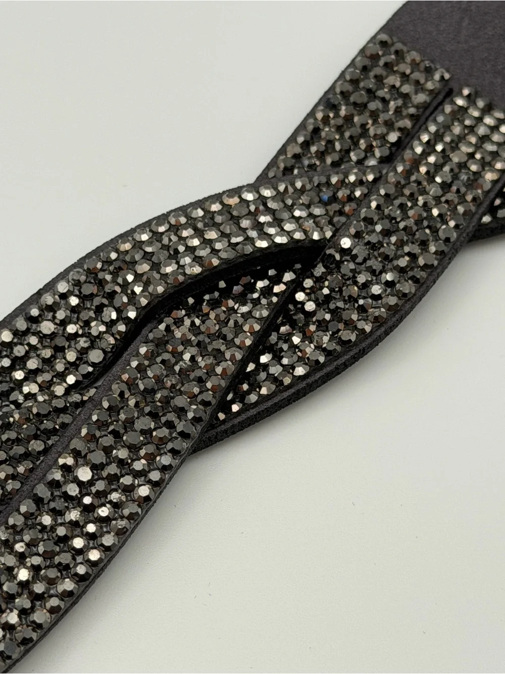 NWT paparazzi Nice Girls Finish Last Braided Bling Edgy Boho Leather Snap Cuff